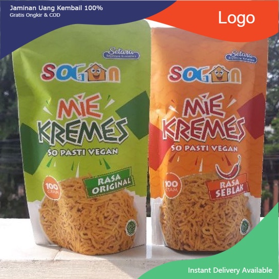 

Mi - Mie Kremes Sogan Vegan & Vegetarian (langsung santap)