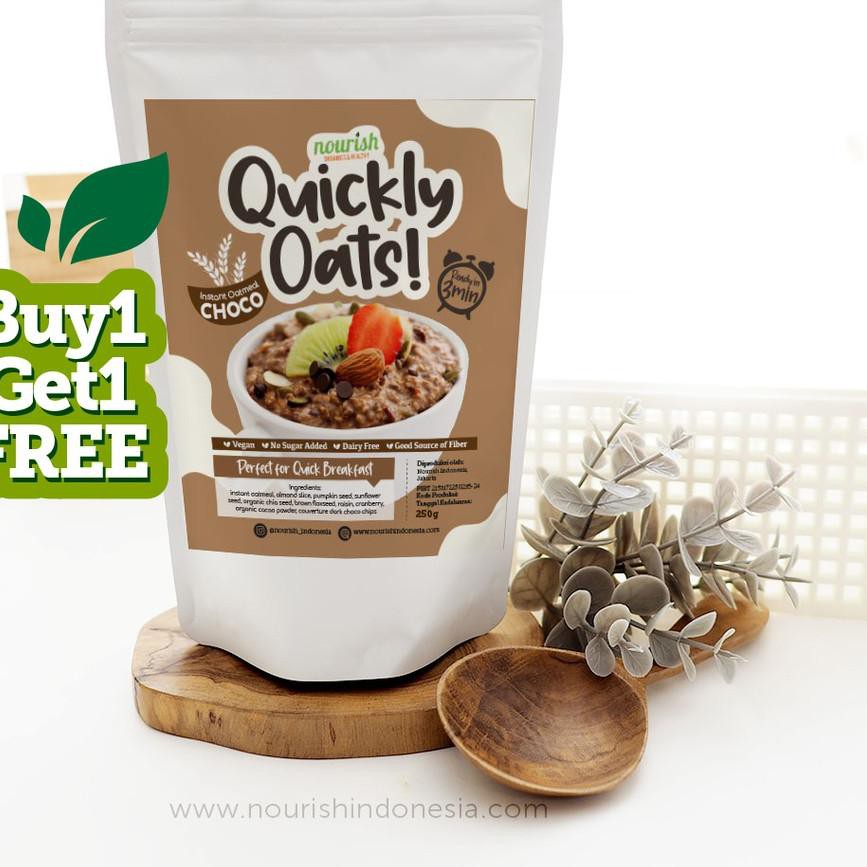 

Dapatkan Segera Quickly Oats! Instant Oatmeal Choco BUY 1 GET 1 FREE (250gr x 2pc)$