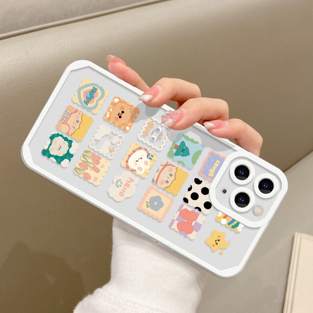 Casing TPU OPPO A9 2020 A5 A15 A16 A5S A3S A7 A12 A12S A12E A53S A93 A95 A94 A5 A11X A32 A33 A74 A56 Motif Doodle
