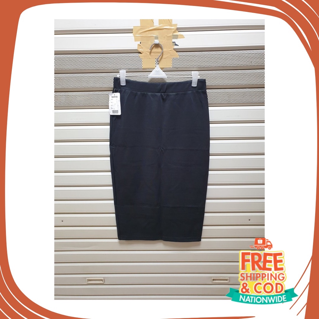 Plisket Jins Dnim MEkar biru merah hitam kuning hijau putih abu /  ROK SPAN 7/8  SCUBA / ROK PENSIL 