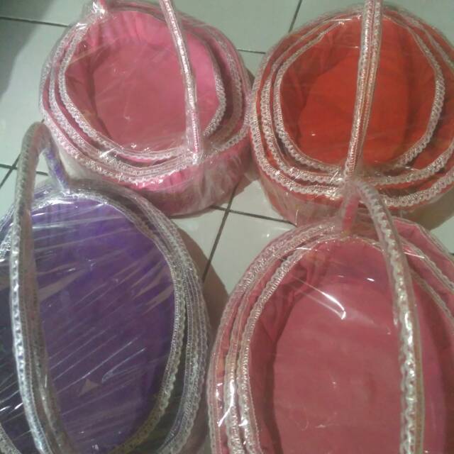 Keranjang parcel / keranjang hantaran / mahar nikah / keranjang rotan