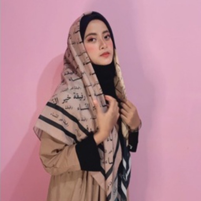 HIJAB CUSTOM DESAIN SENDIRI/ CUSTOM NAMA DAN WARNA