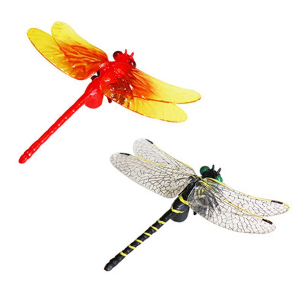 Needway Model Capung Canda Praktis Hadiah Anak Model Hewan Mainan Sains 12cm Dragonfly Action Figure