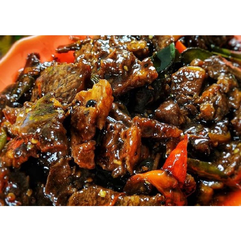 

daging sapi lada hitam black papper masak dadakan fresh rasa endol