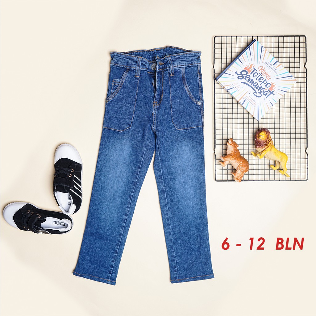 CELANA JEANS BABY CELANA PANJANG BABY JK12 6 BULAN - 10 TAHUN