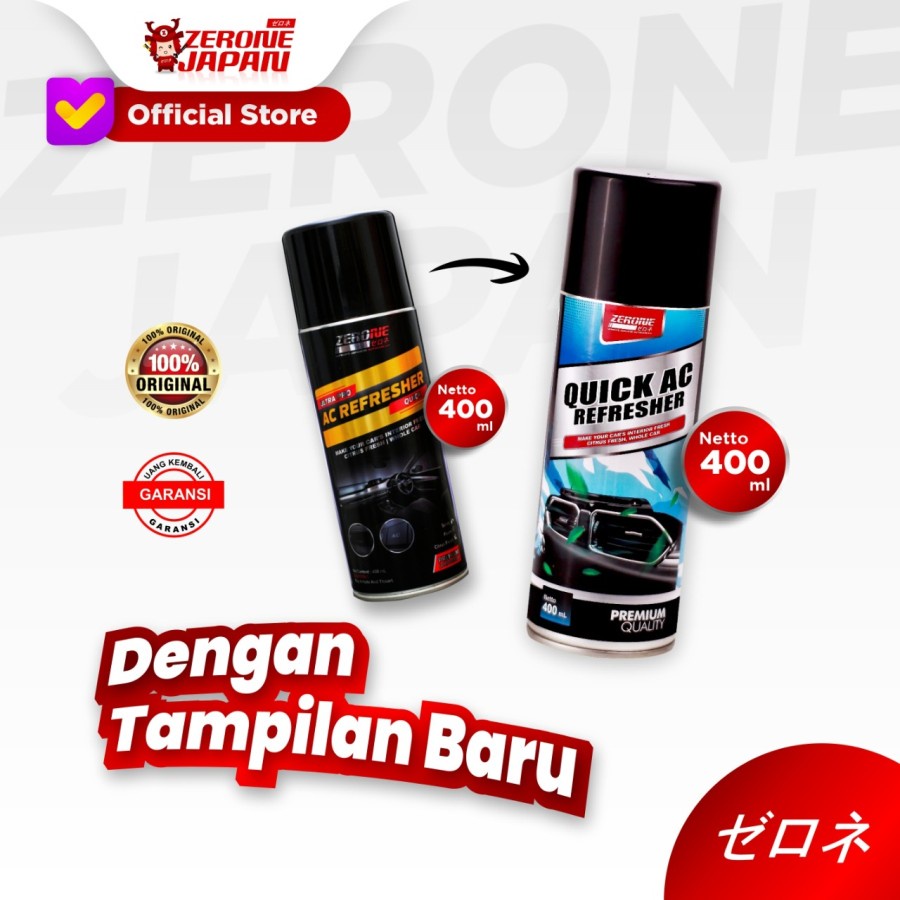 Zerone AC REFRESHER MOBIL Penyegar AC Mobil Aroma Lemon ORIGINAL 400ml