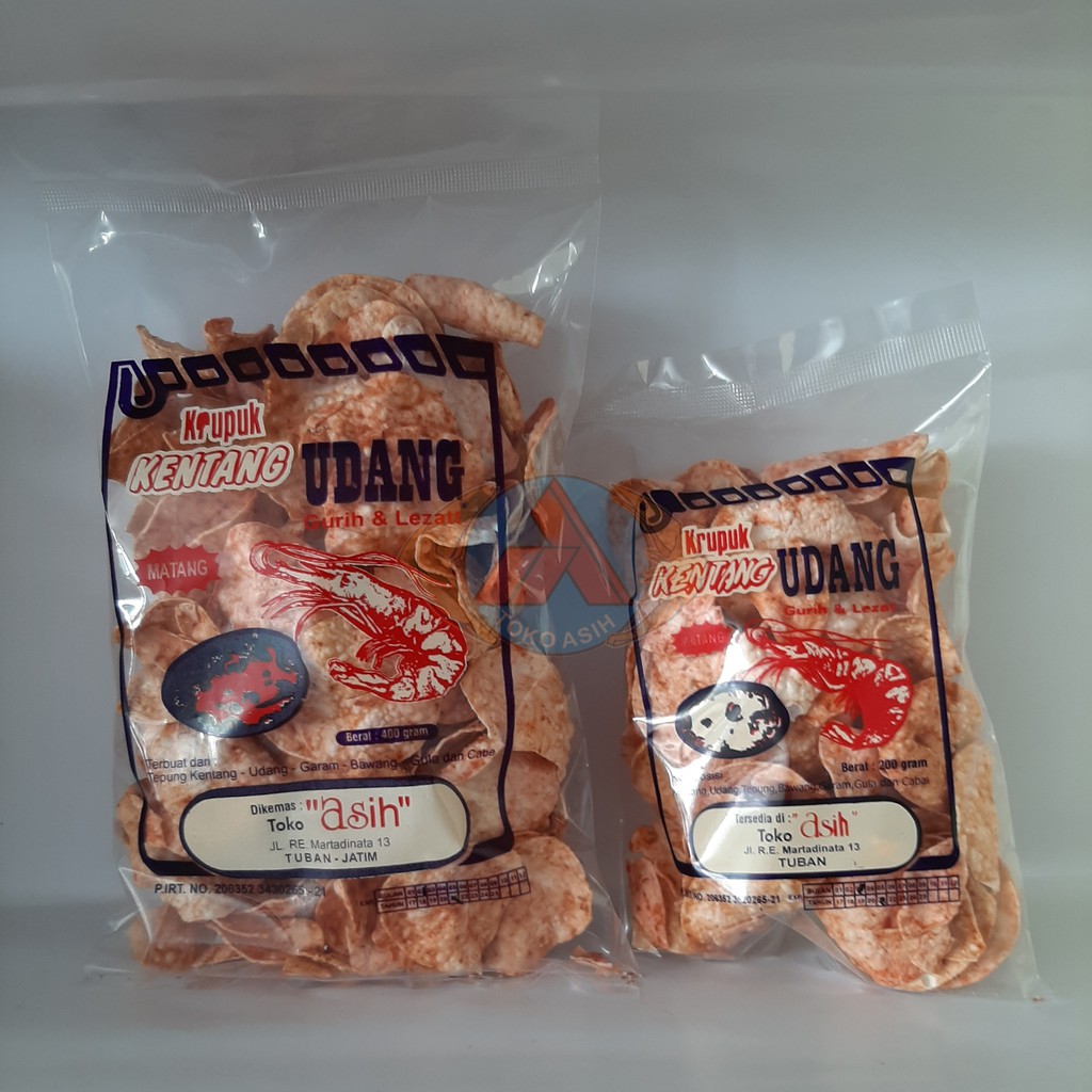 

Kerupuk Kentang Udang / Krupuk Kentang Udang 400gr (Matang) - Toko Asih