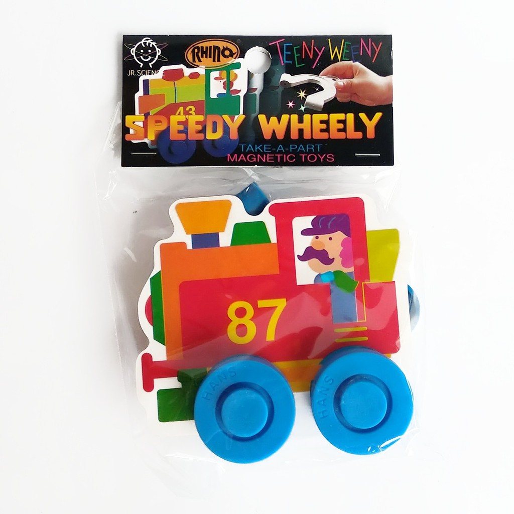 Rhino Speedy Wheely Mainan Edukasi Magnet Kendaraan Magnetic Toys