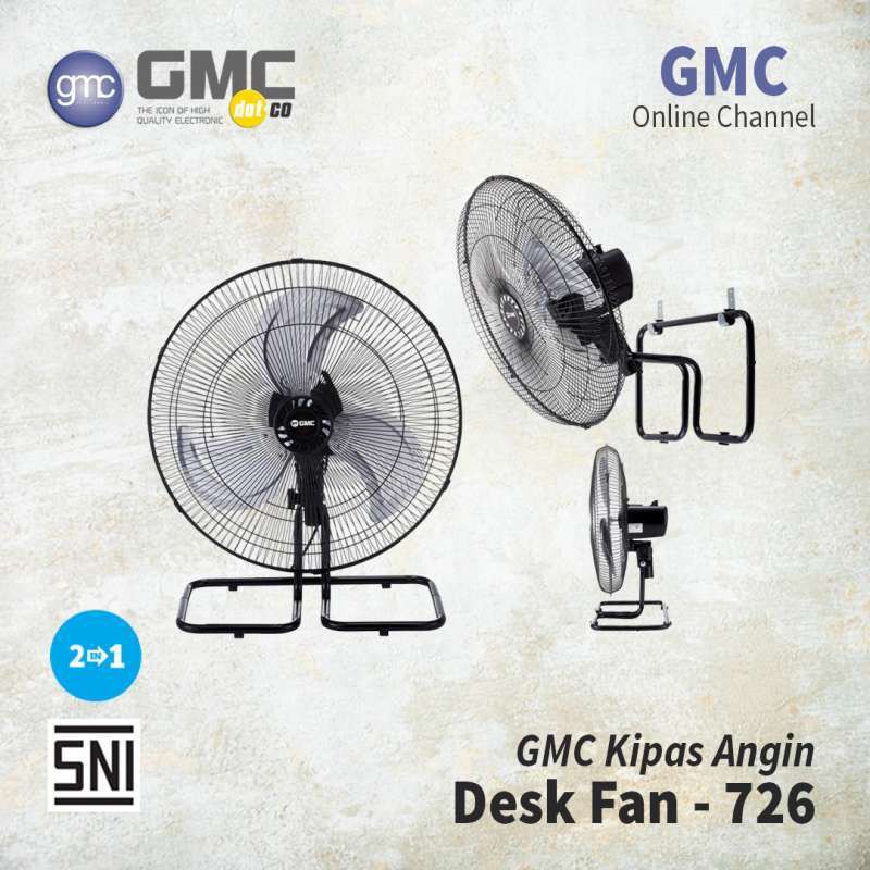 GMC KIPAS ANGIN DESK FAN 726 2IN1 Swing TORNADO BESSI 18inch ORIGINAL NEW