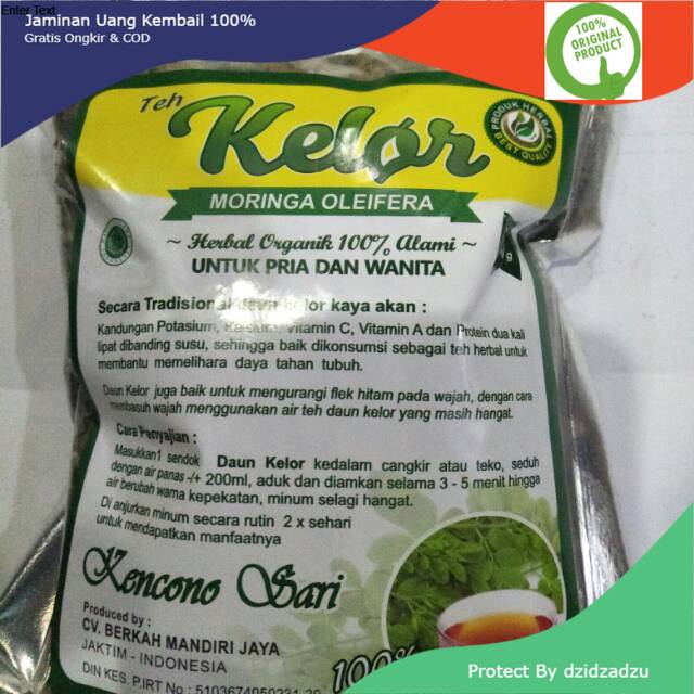 

Teh Daun Kelor Curah Moringa Oleifera Kencono Sari