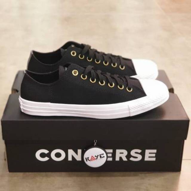 converse ctas ox black white