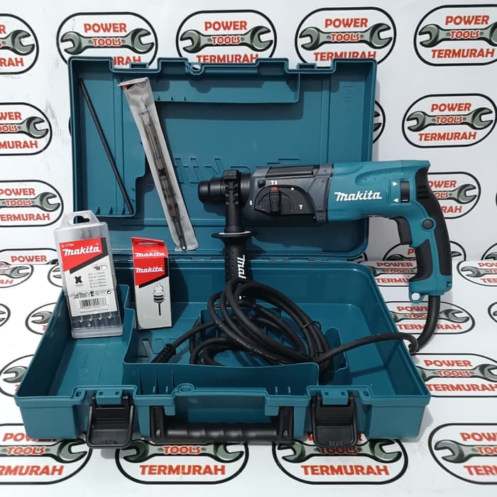 Bor Beton MAKITA HR 2470X5 3 fungsi Rotary Hammer Drill SDS Plus Bobok