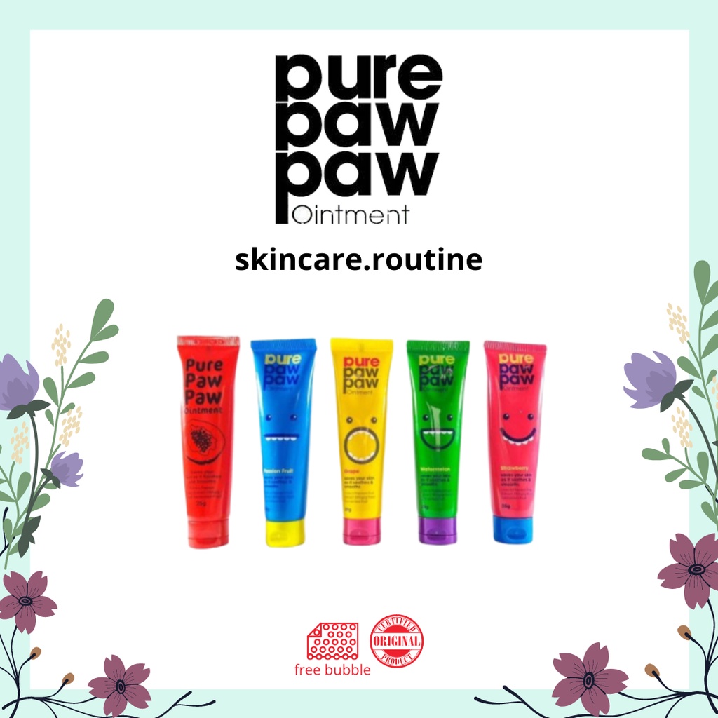 Pure PawPaw Papaw Ointment Original/Strawberry/Watermelon/Passion Fruit/25gr
