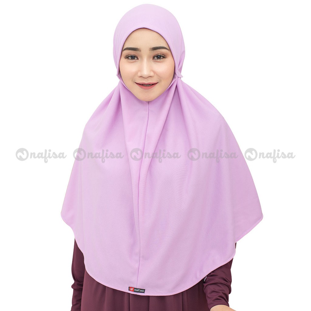 Jilbab Tali AT HOME XL | Hijab Instan Kaos Non PAD Kerudung Instan Tali Tanpa Bergo