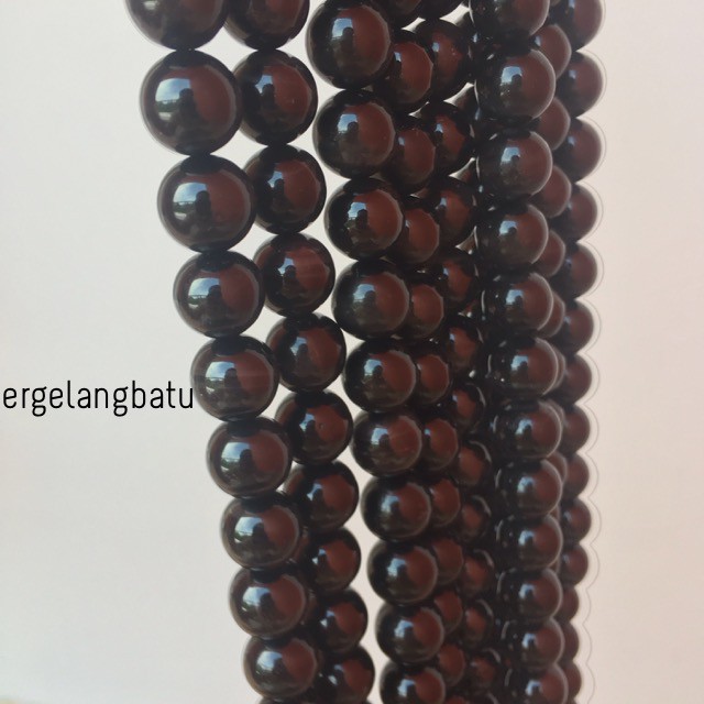 bahan gelang batu kalung black tiger eye premium biduri sepah hitam 8mm grosir bahan craft prakarya