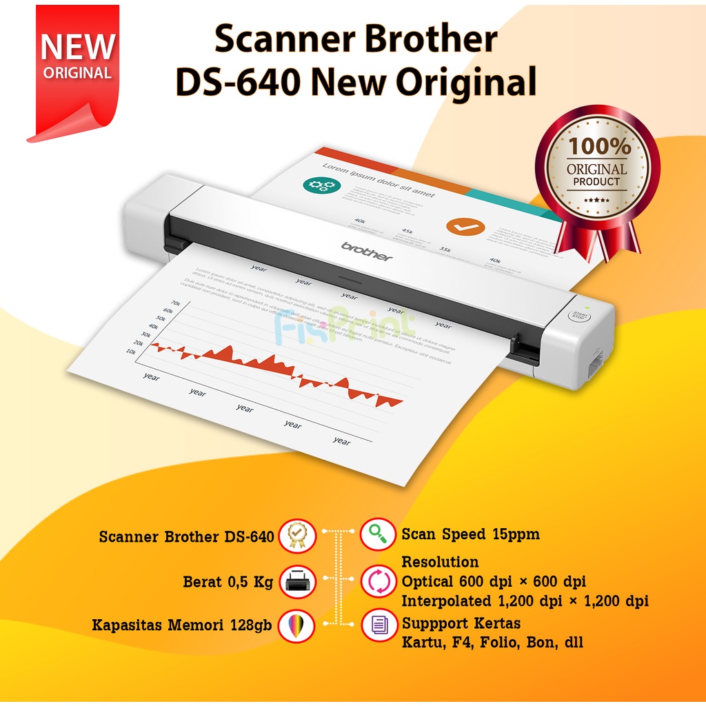 Scanner DS640 New Original Scanner Mobile Document Scanner DS640 New