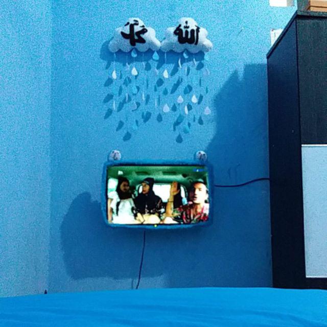 Gantungan Awan Kaligrafi Allah Muhammad Flanel