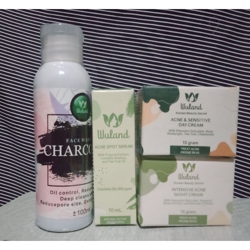 acne series wuland paket jerawat murah skincare jerawat sabun jerawat serum jerawat krim jerawat