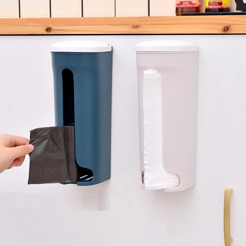 Household Paper Rolls Bag Storage Box / Wall Hanging Garbage Bag Storage Rack /  Bathroom Tissue Storage Box