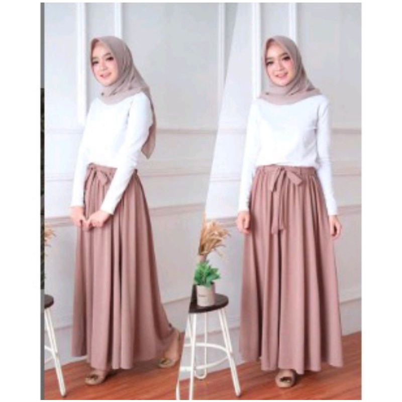 rok panjang//rok polos