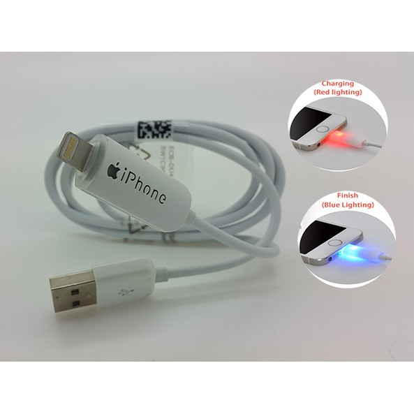 Lightning Cable Iphone / Smart Kabel 8 pin LED 1 Meter