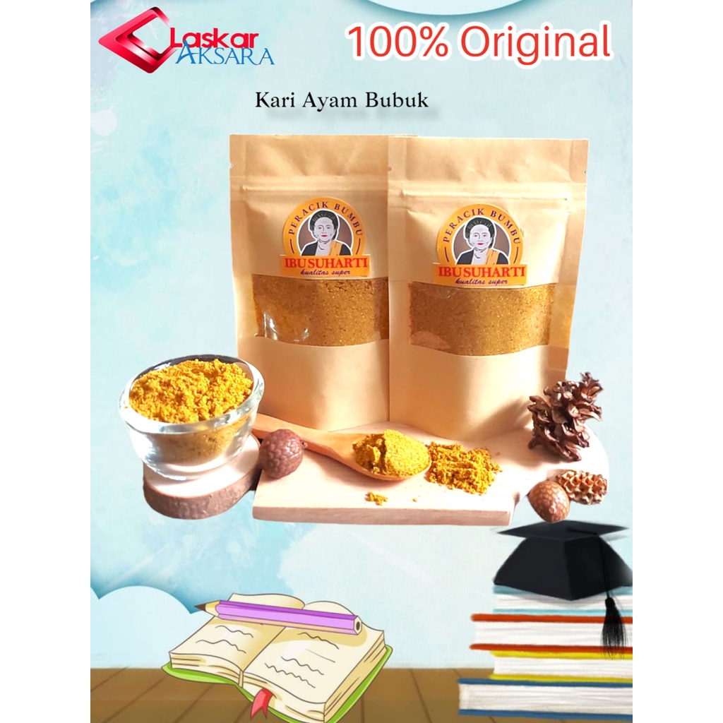 

Rempah Kari Ayam Murni Bubuk / Bumbu Masakan - Ibu Suharti // Premium