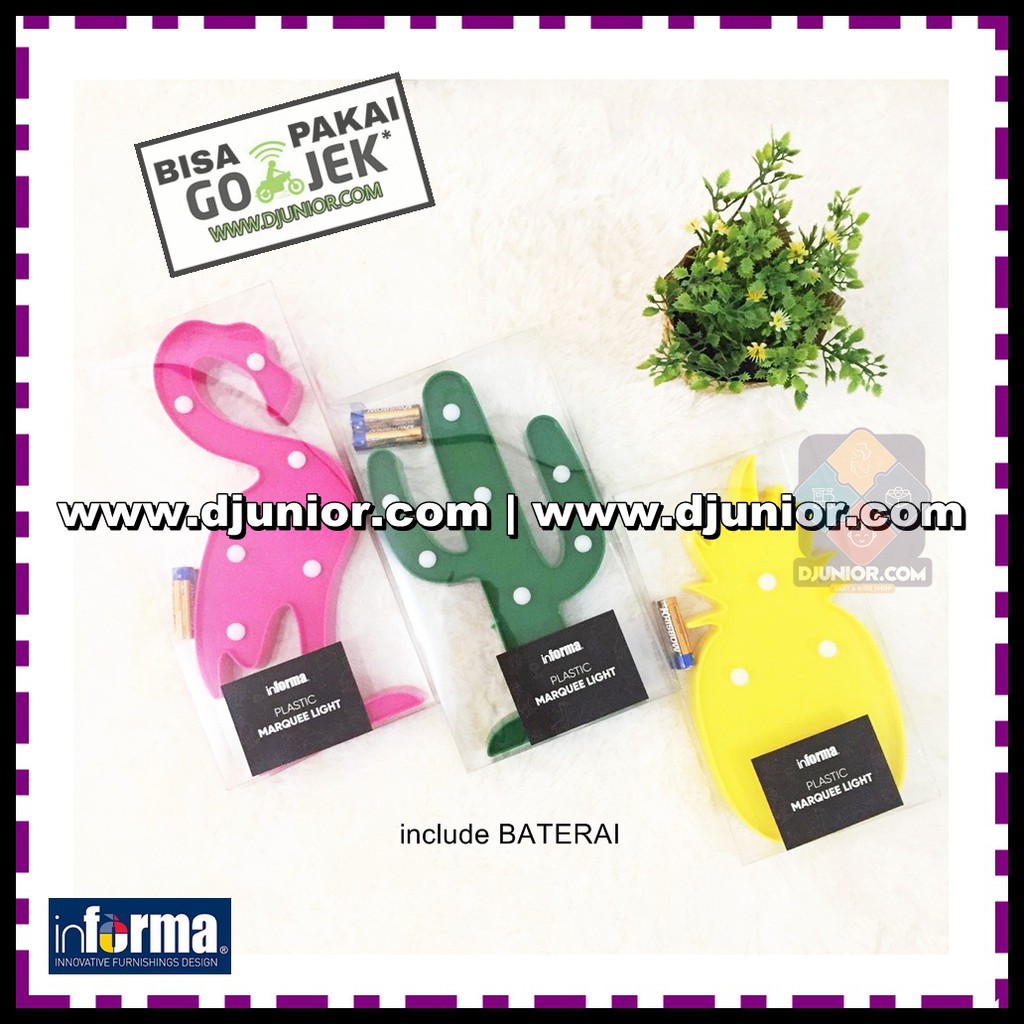  INFORMA  LAMPU  DEKORASI HIAS  MARQUEE LIGHT LED WALL ART 