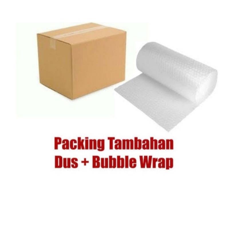 

tambahan packing dus plus bubble wrap