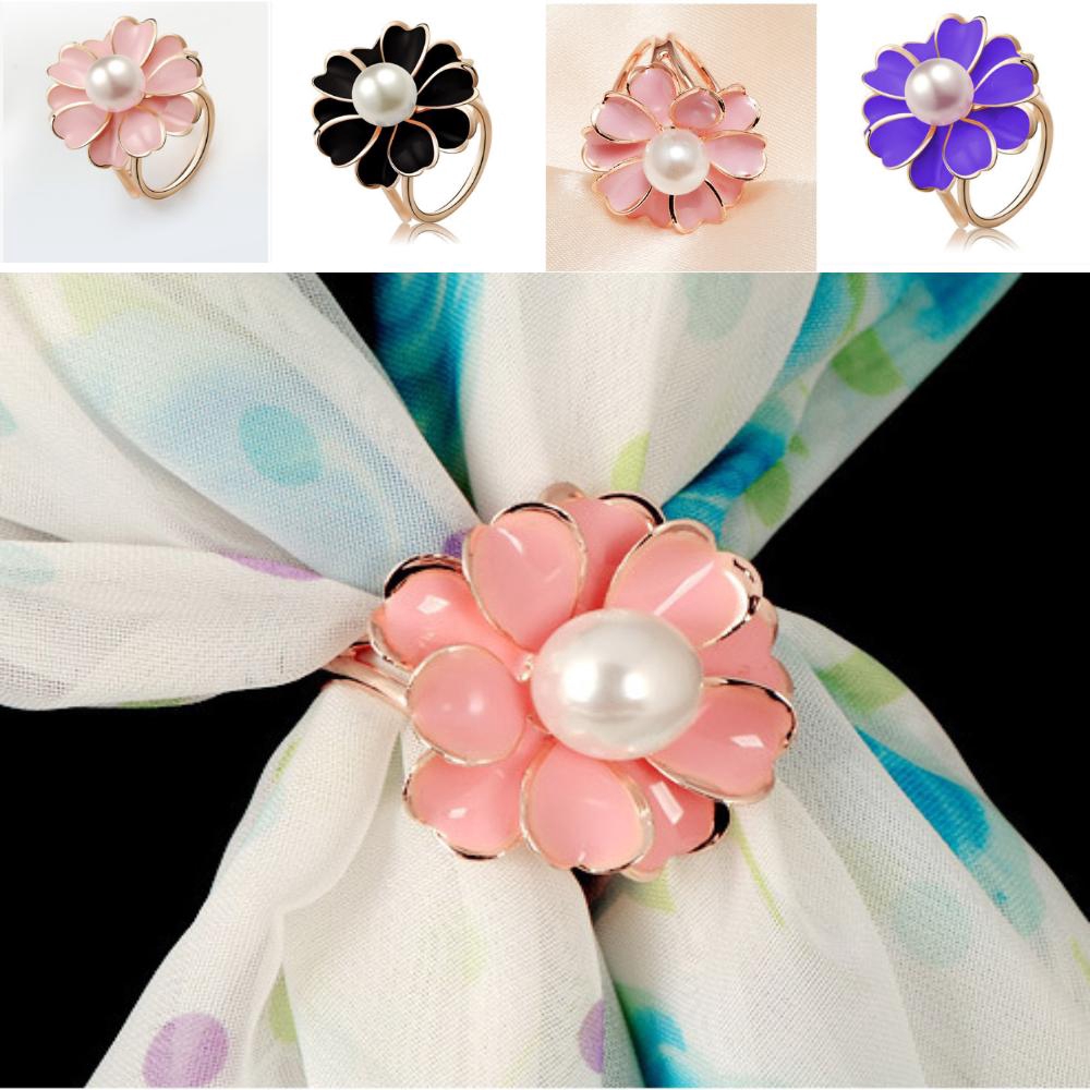 Tas Kosmetik Makeup Motif Bunga Bahan Nylon Dengan Resleting