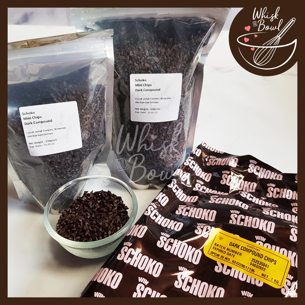 

Schoko Dark Compound Mini Choco Chips 1kg