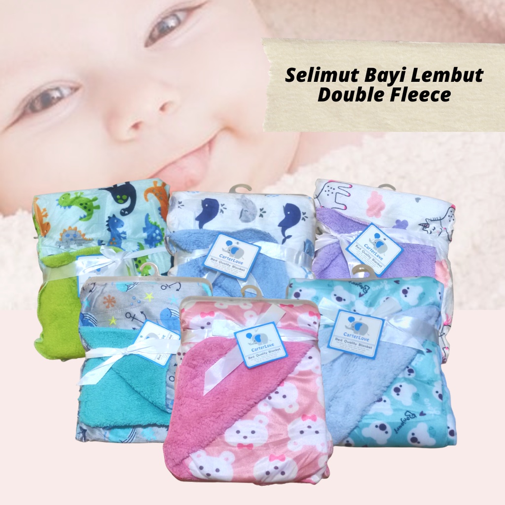 Selimut Bayi Lembut Double Fleece Jumbo