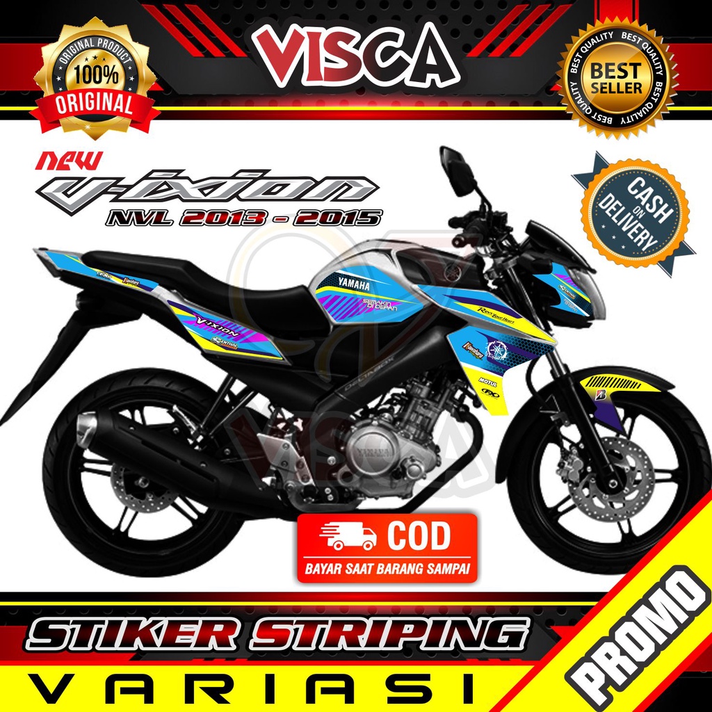 Striping Vixion Nvl - Stiker Sticker Striping Variasi Lis Vixion Nvl - Striping Hologram Vixion Nvl 