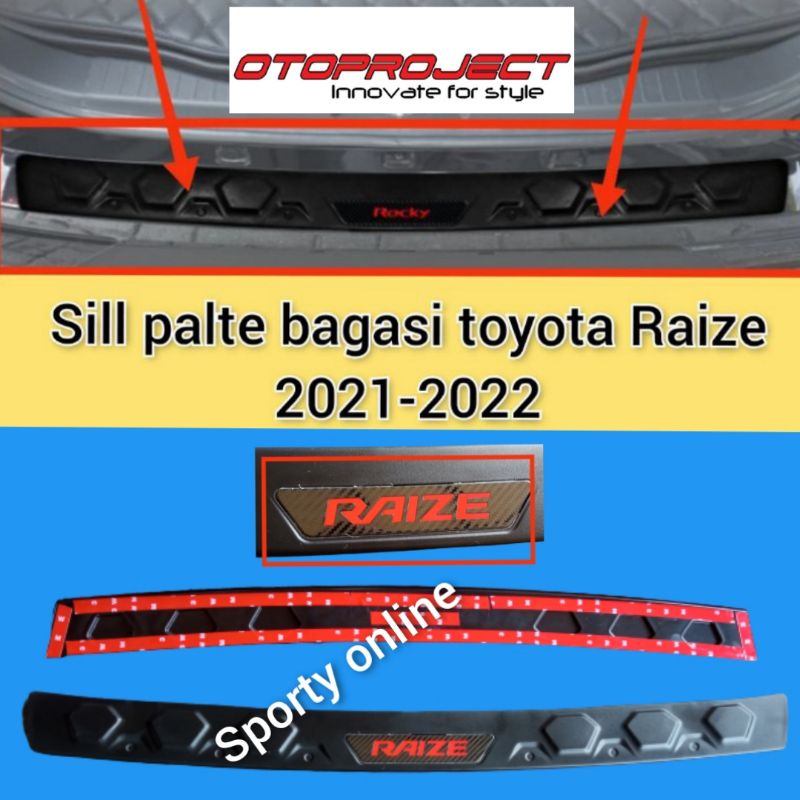 sill plate bagasi toyota raize 2021