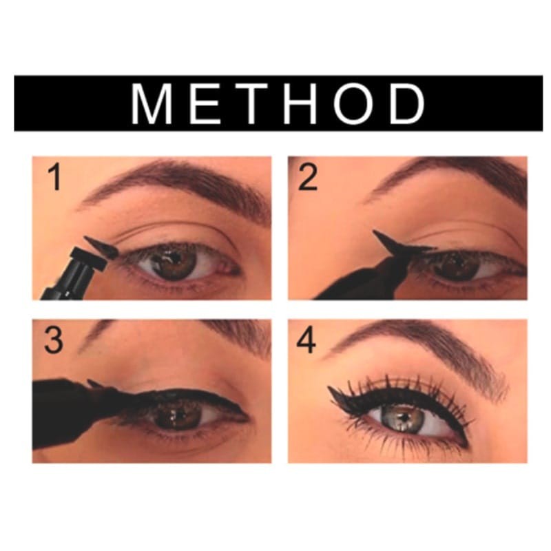 Eyeliner DNM 12 Warna Tahan Lama Tahan Air Makara Mascara Eyeliner Cat Wing Waterproof Long Lasting Maybelline