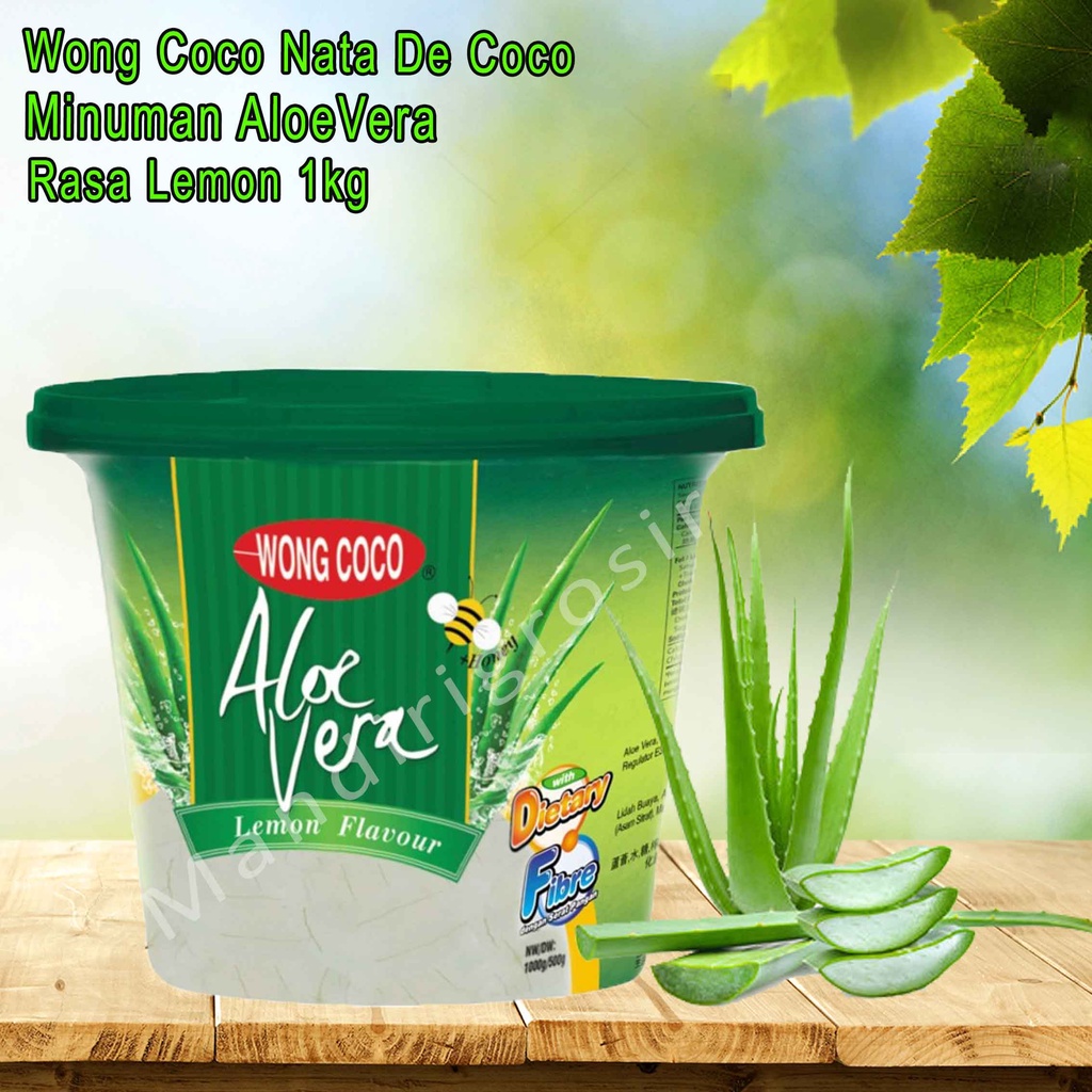 Nata De Coco *Wong Coco * Minuman Aloevera * Rasa Lemon 1kg