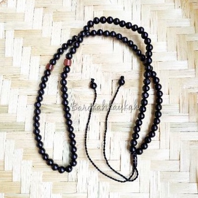 Kalung tasbih merica 99 hitam kaukah kokka asli