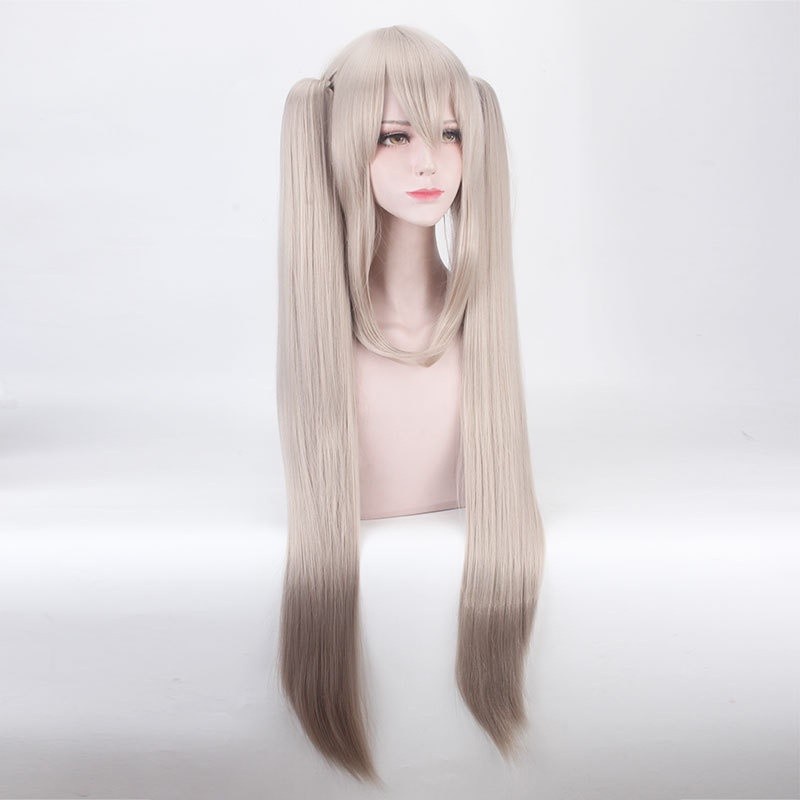 LOL-130 wig clip on rambut palsu cosplay gray marie antoinette