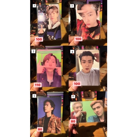 (READY) PC BAEKHYUN SEHUN XIUMIN CHANYEOL EXO DFTF PB 1 PB 2 JEWEL AR EXPANSION