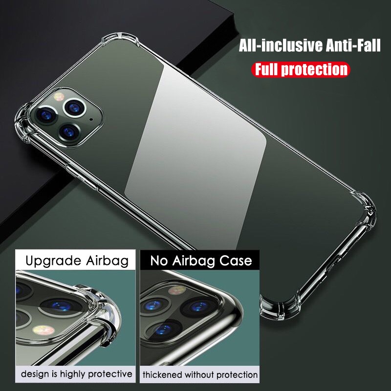 Soft Case TPU Transparan Shockproof Cover iPhone 11 11 Pro 11 Pro Max