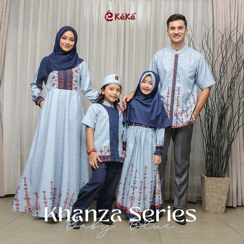 Sarimbit Lebaran Keke Khanza series Baby blue