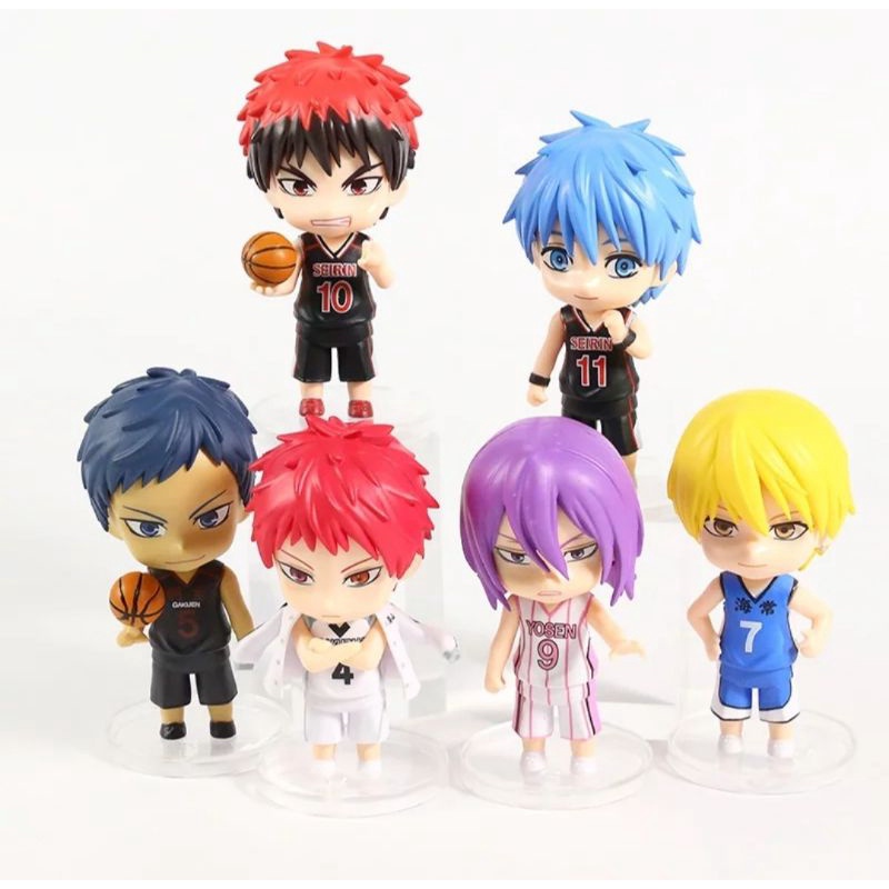 Action Figure Anime Kuroko No Basket Kuroko's Basketball Set Isi 6