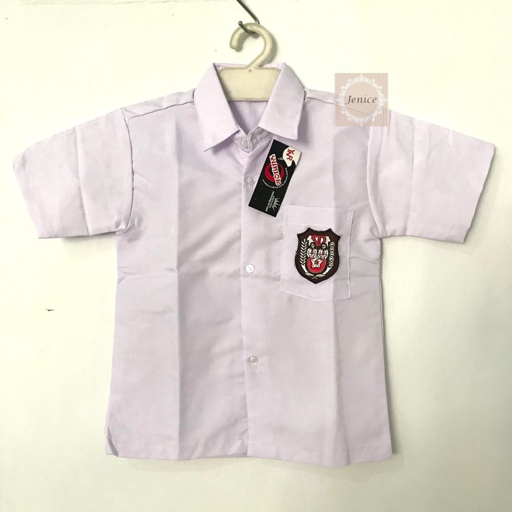 Seragam Sekolah Kemeja Pendek Putih Laki-Laki SD SMP SMA-1