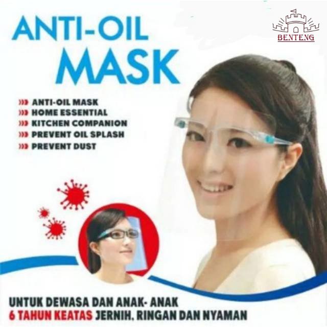 Face Shield Kacamata Glasses - Kacamata Pelindung Wajah FACE SHIELD KACAMATA MEDIS PELINDUNG WAJAH