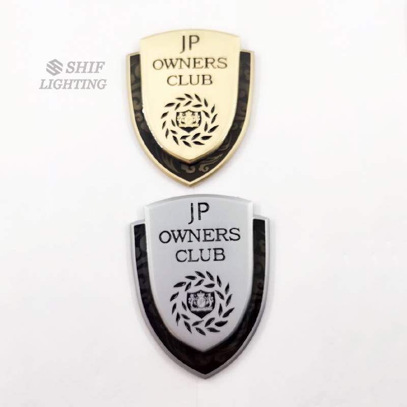 1pc Stiker Emblem Logo JUNCTION PRODUCE JP Owners CLUB Bahan Metal Warna Emas Untuk Mobil JP