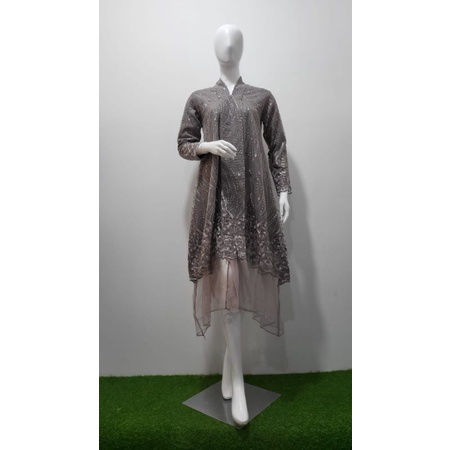 Kebaya Long Tunik Floy Kartini Busui Tutu / Kebaya Wisuda Modern / Kebaya Kondangan Elegant / Kebaya Pesta Mewah / Kebaya Seragam Modern / Kebaya Tunik Busui Modern