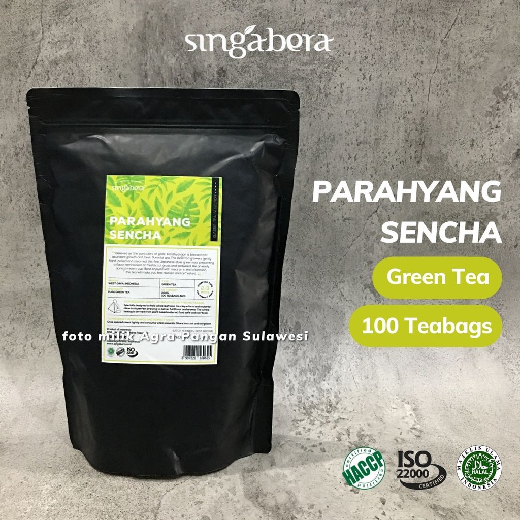 

Green Tea Singabera Parahyang Sencha Teh Hijau Jepang Celup Teabag Premium Artisan Cafe Resto Hotel