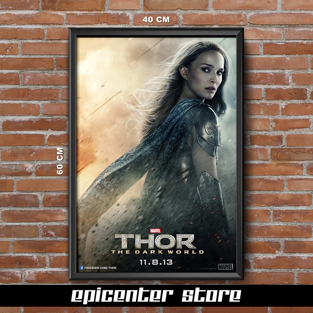 Poster Film Thor The Dark World - Jane Foster 40x60 + Frame