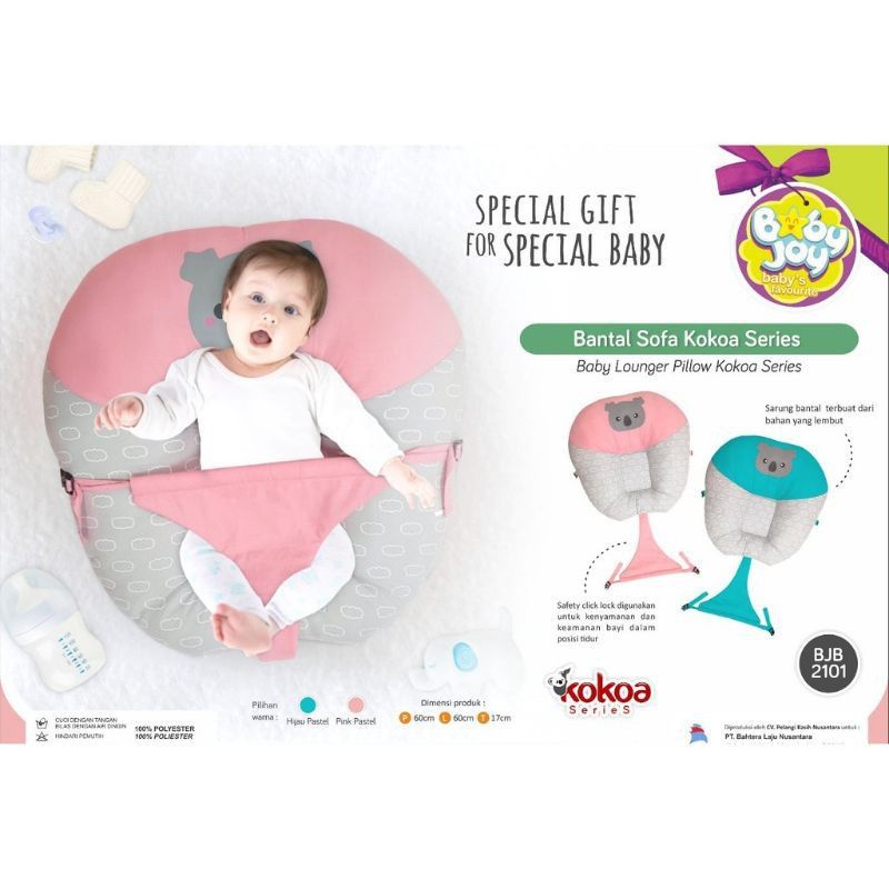 BANTAL SOFA BAYI KOALA SERIES BABY JOY Dan Baby Joy Bantal Sofa Little Dino Serie || Sofa Bayi Premium || Dudukan Bayi Dengan Sabuk Pengaman
