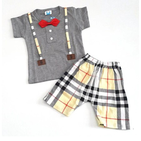 Baju Bayi Jumpsuit LAKI COWOK Lengan Panjang Lengan Pendek Umur 1 2 3 4 5 6 7 8 9 10 11 12 Bulan XX2
