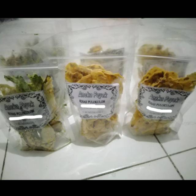 

Peyek Kacang, Peyek Teri, Peyek Daun Singkong